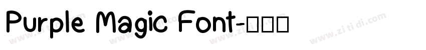 Purple Magic Font字体转换